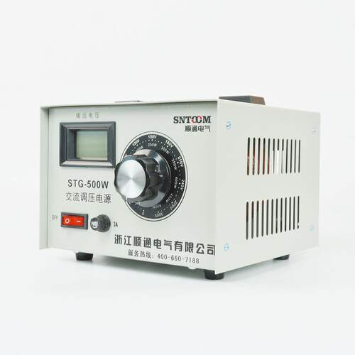 箱数式显高精度调压器手STG-500W提接触式变压器调 无极可单相流