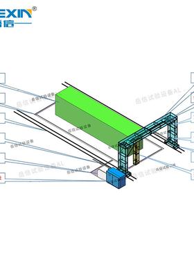 箱能柜IPX5淋雨试验房集防水试验机充电储桩储能柜淋I装P44喷淋设
