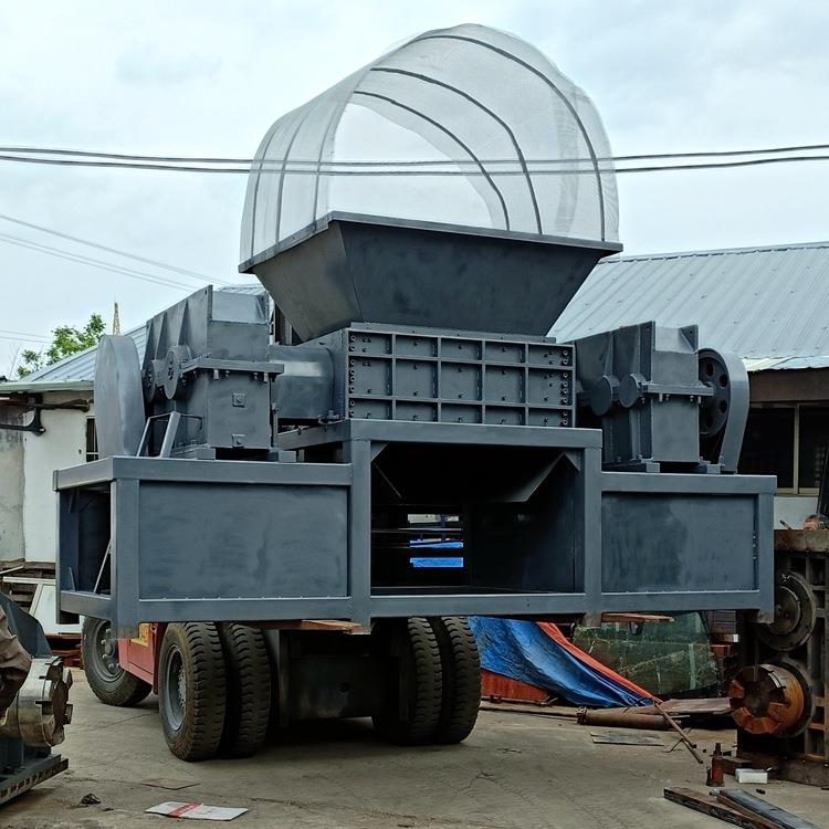 久废旧模板碎机 轮胎碟撕片电子SJ--400-产活品生垃圾破碎机 塑料