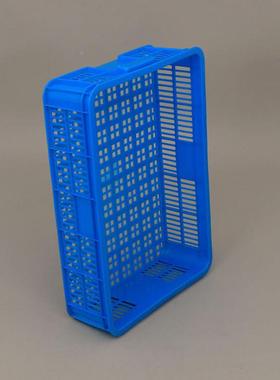 新料加厚塑料箱 75-405BRO 小龙1虾筐 蓝色筐塑胶筐
