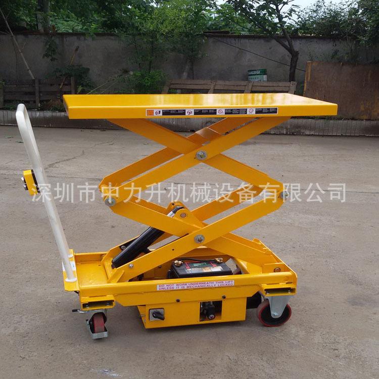 XNE500/1000kg移动式电动平车台车推电升模具手车动电取货 升降车