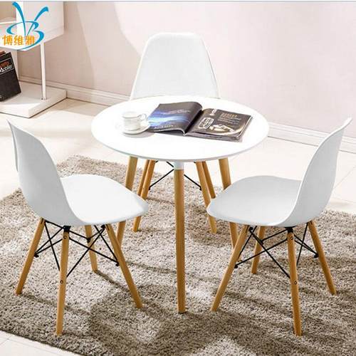 谈桌椅洽组合休BWY-1100闲接桌椅影楼会伊姆斯桌待椅 售楼处客桌