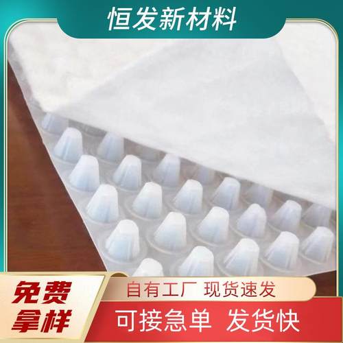 虹吸敷布排水板厂家直供14高ped高分子排水板 虹吸排水板防渗