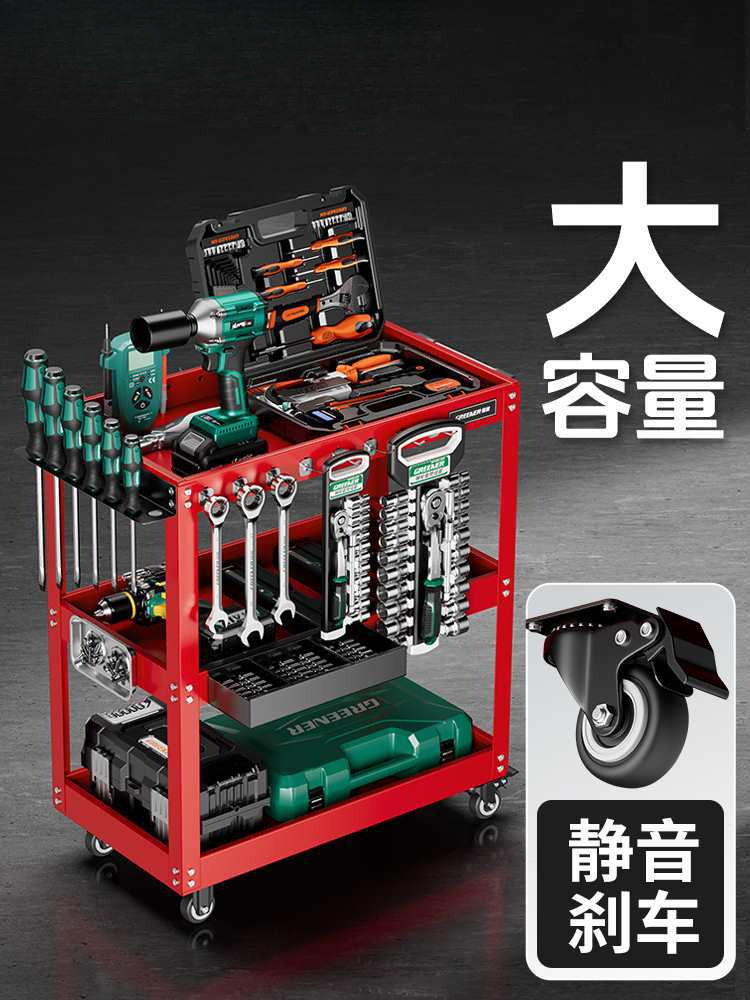 架子移动手推层物推车功能收纳置小推车能手工具汽修柜维修多功能