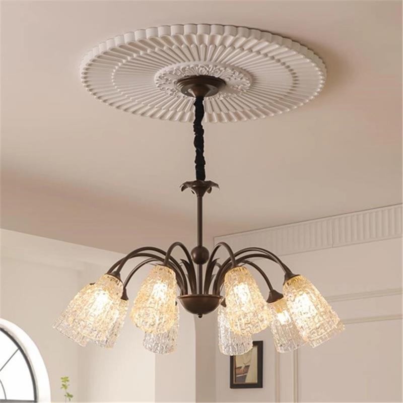 美式客厅吊灯复古法式中古风大厅主灯浪漫高级感设计师灯具