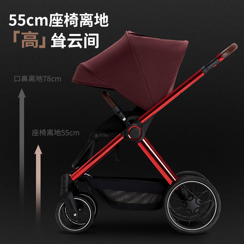 轻便型可折叠宝宝推车一键收车高景观可坐可躺婴儿手推车遛娃儿童