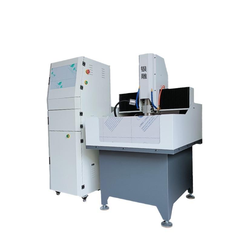 银雕4040CNC小型精雕机眼镜镜框成型金属模具工装治具数控雕刻机