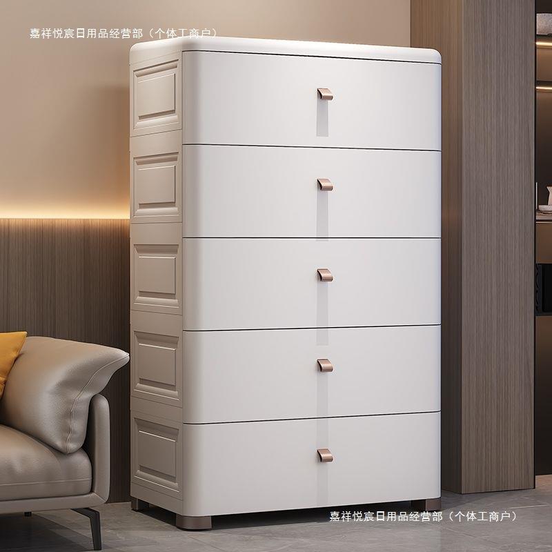 简易收纳柜衣服储物柜卧室床头柜家用厨房浴室窄缝置物架落地带轮