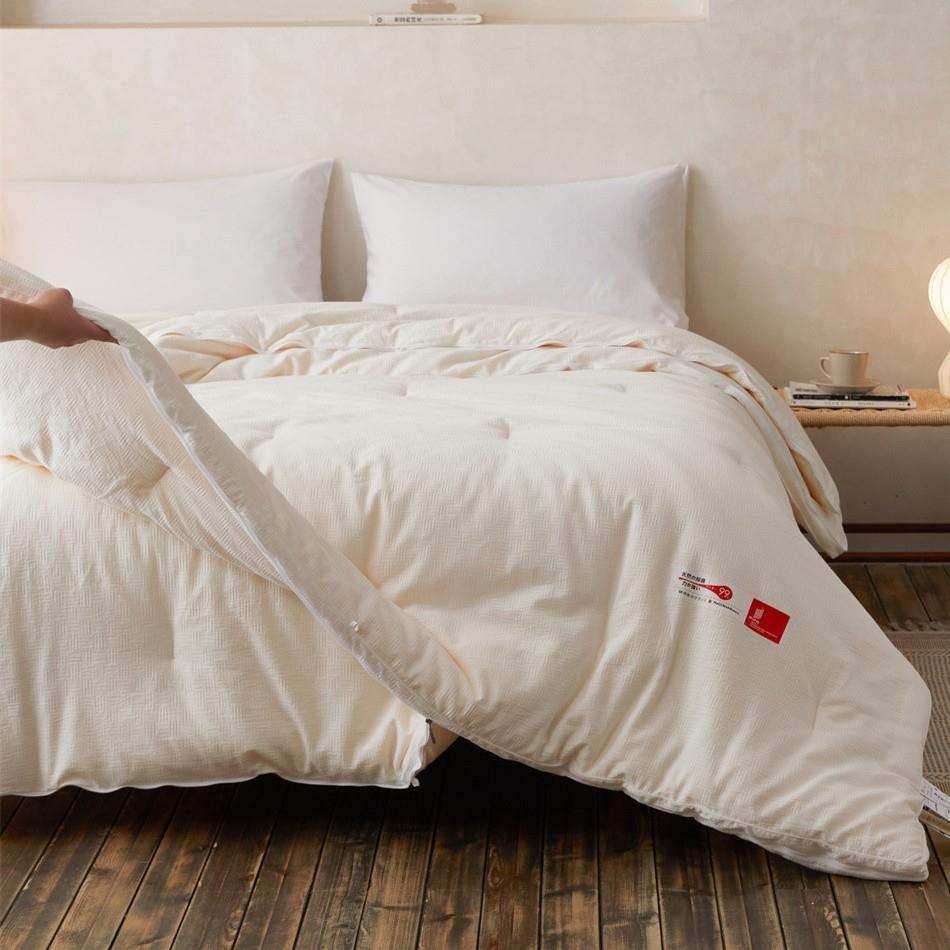 明治西川大豆纤维被夏被春秋被加厚冬被双人纯棉子母被蓬松不压身
