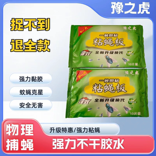 苍蝇贴粘蝇纸强力粘虫板贴片苍蝇药苍蝇拍灭蚊子捕苍蝇神器一扫光
