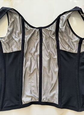 正品傲雪棋银离子腰背夹塑身束腰美体衣半体四排扣收腹银纤维3005