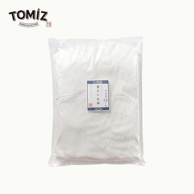 TOMIZ富泽商店薄力小麦粉(低筋粉)2.5kg烘焙材料饼干蛋糕低筋面粉