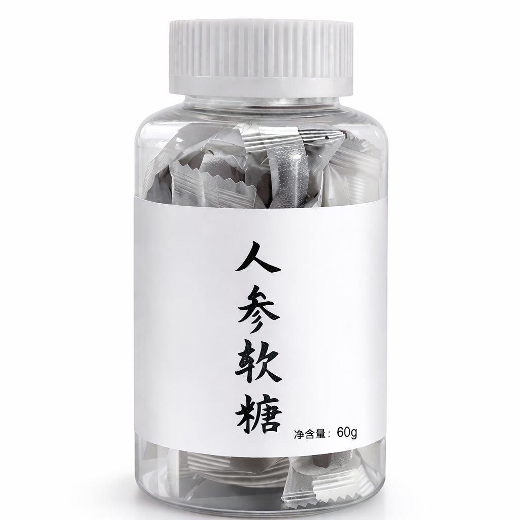 人参软糖 60g（约30粒上下）真的含有人参