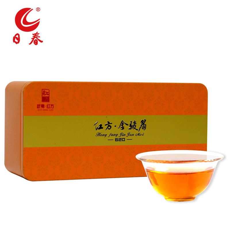 日春茶叶红方【金骏眉620单罐】自饮散装武夷山桐木关红茶77g