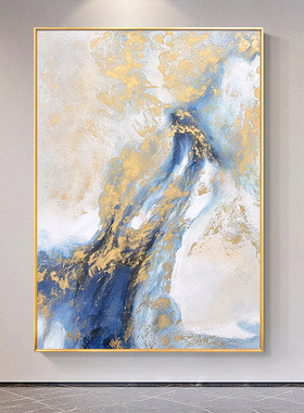 客厅装饰画简约油画沙发背景墙壁落地画大幅玄关走廊挂画定制