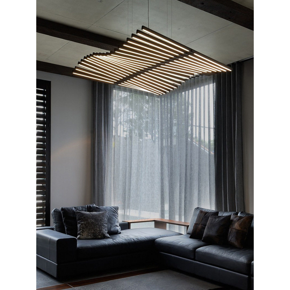 新款客厅大鱼骨餐厅灯吊灯 设计感十足美式北欧 办公室别墅专用灯