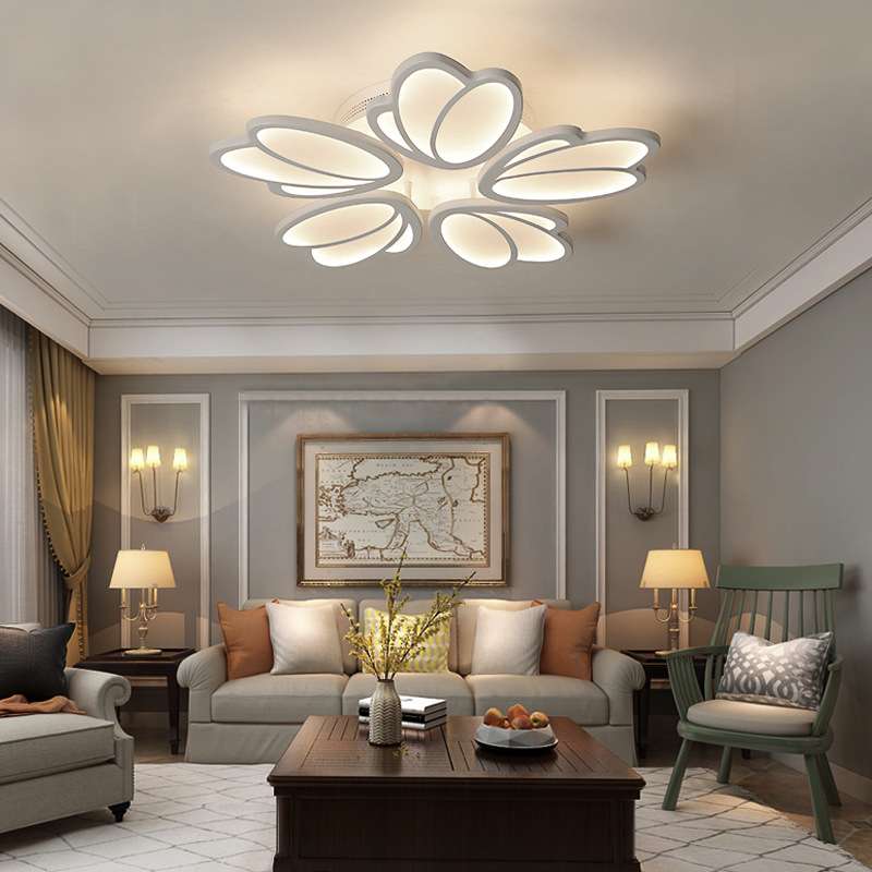 跨境 客厅灯现代创意个性家用大气led吸顶温馨浪漫房间主卧室灯具