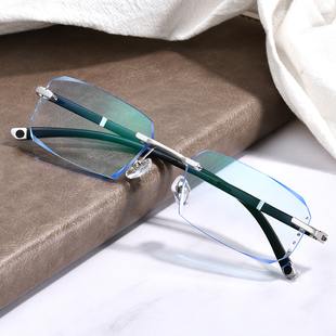 300 配无框成品近视眼镜男女75 200 150 400度变色眼镜防蓝光 100