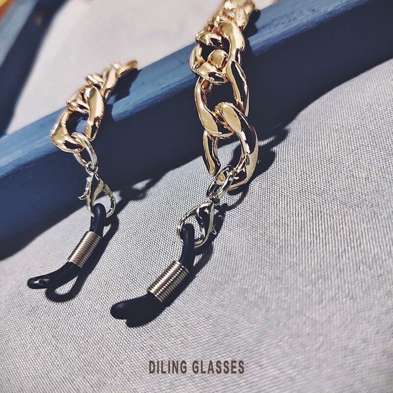 新款眼镜链条时尚拼色眼睛挂绳子挂脖复古女潮网红防掉带男配饰