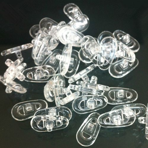 眼镜架配件 超软硅胶鼻托 减压防滑托叶防滑 眼睛 螺丝口式鼻托垫