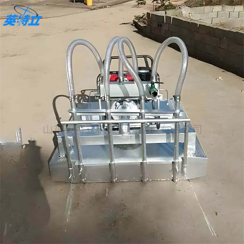 Lous tDigging nMahie漂IUK浮式c马蹄茨菇收获机冲击式水产采藕机