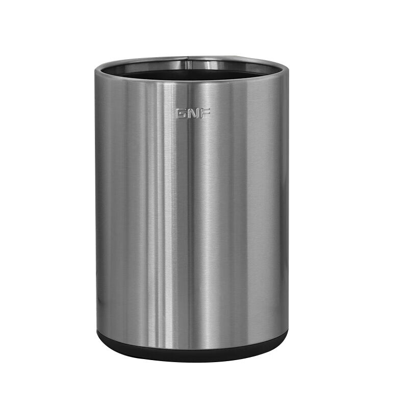 冠峰圆形9L月光银垃圾桶不锈钢高颜值大容量轻奢GNG-454 家庭/个人清洁工具 垃圾桶 原图主图
