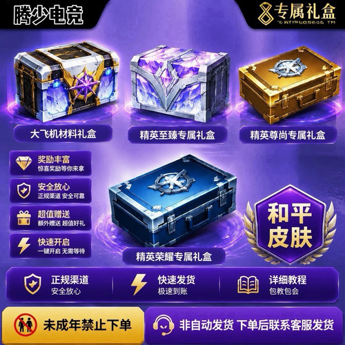 和平精英盛夏礼券盛夏乐园大飞机炫彩名称尊尚荣耀至臻礼盒赠送