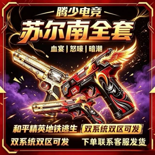 和平精英地铁逃生装备传世手枪苏尔南血宴暗潮怒嚎双区系统出售