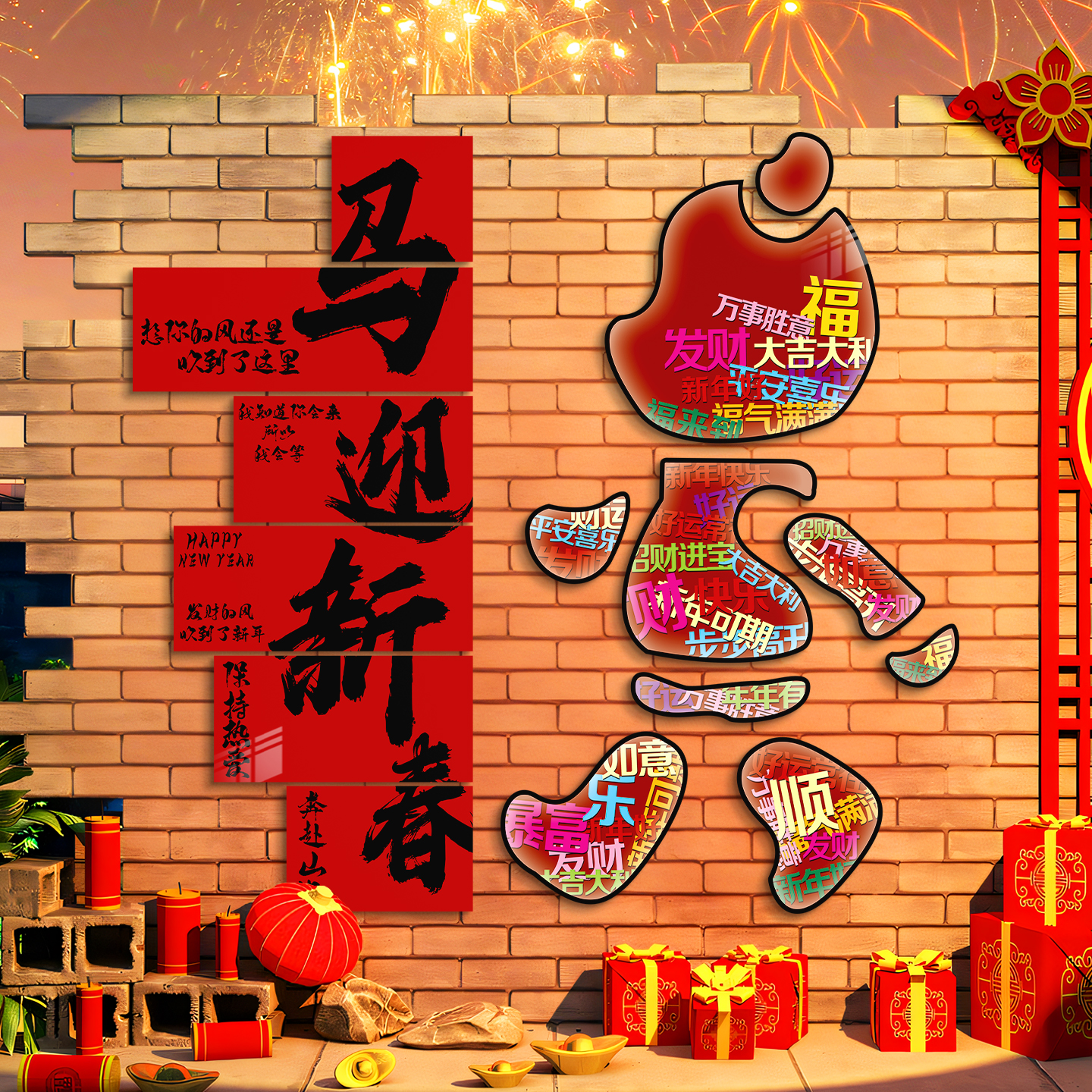 【速发】新年装饰网红打卡装饰