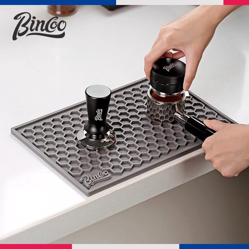 Bincoo咖啡多功能吧台压粉垫子布粉器敲渣桶咖啡机配套器具收纳垫