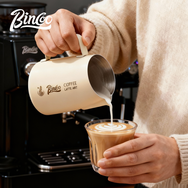 Bincoo意式拉花缸斜口专业咖啡拉花杯尖嘴打奶缸奶泡杯神器咖啡杯,餐饮具,拉花缸/拉花杯/打奶缸,淘宝优惠券,粉丝福利购,淘宝优惠卷