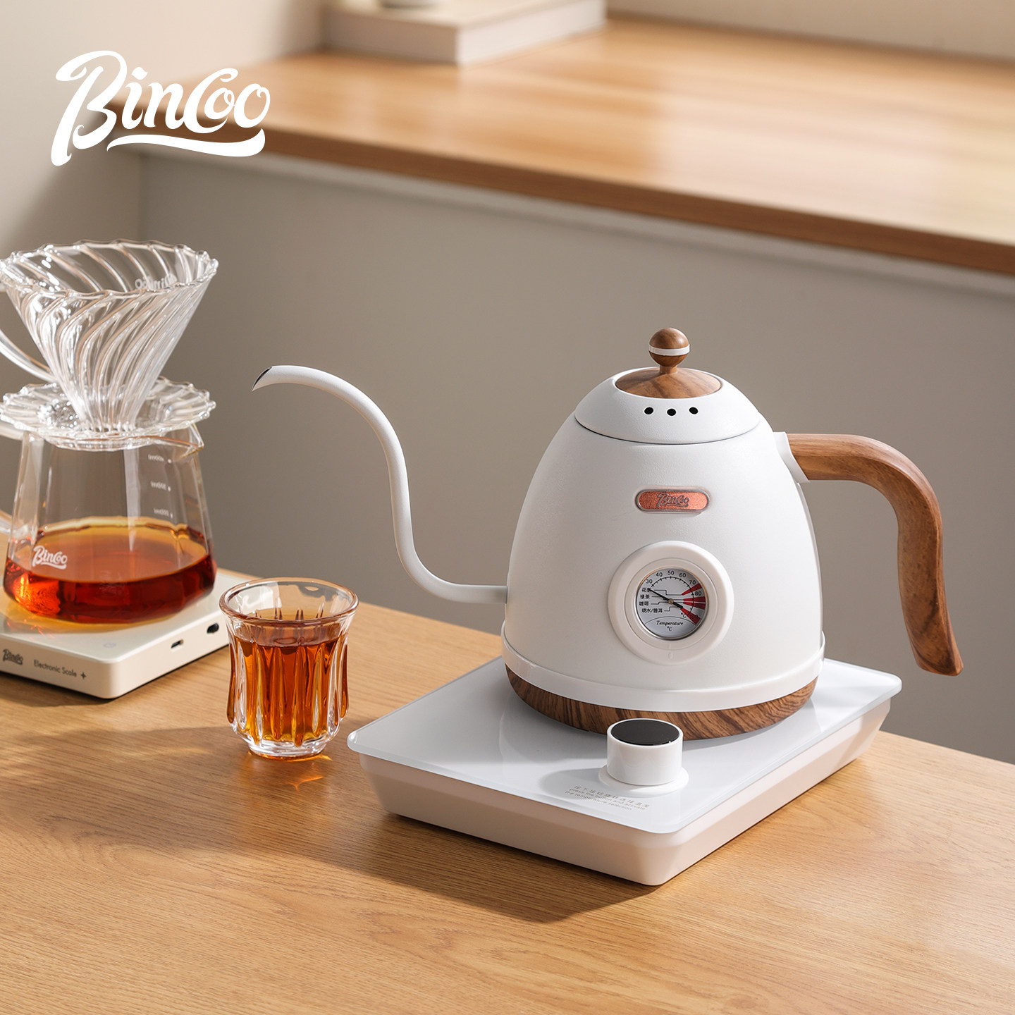 Bincoo智能温控手冲咖啡壶长嘴控温挂耳泡茶恒温电热水壶细口B壶,餐饮具,咖啡壶,淘宝优惠券,粉丝福利购,淘宝优惠卷