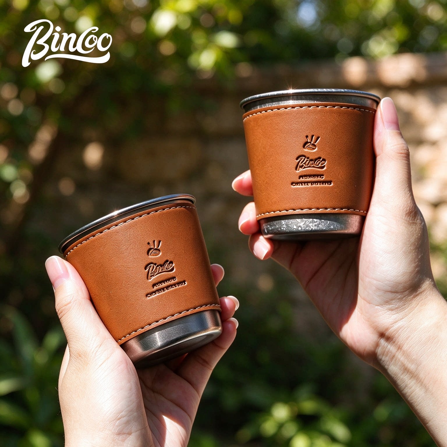 Bincoo纯钛户外便携咖啡杯