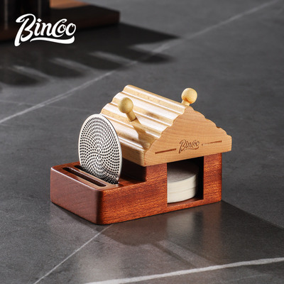 Bincoo圆形滤纸盒意式分水网收纳