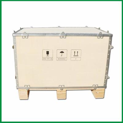 厂家熏蒸73062钢海箱设备运物边流运免输包装钢带包边木箱