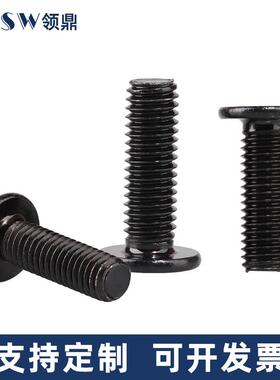 黑色397不锈钢304内六角锌CM平头螺丝M2M3M4M 扁5M6M8镀黑大平头
