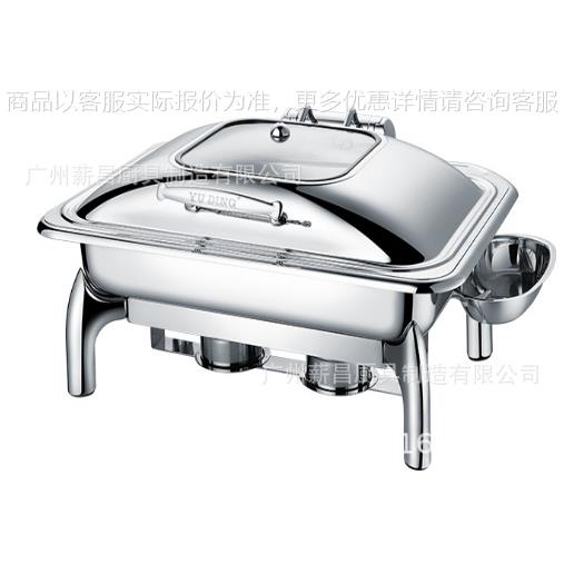 供应不锈钢自助餐炉豪华型全翻盖可视布菲炉长方形保温餐炉