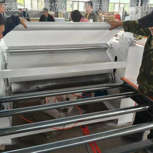 软包珍珠海绵PVC泡发胶板贴平贴机皮革艺复布合机 木饰面EVA热熔