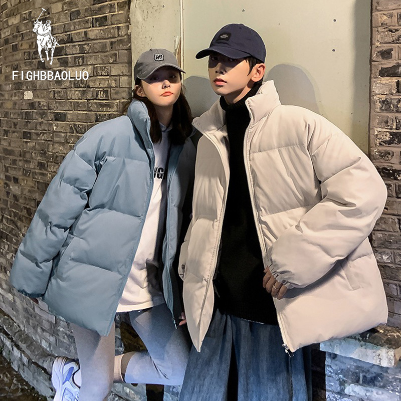 bz -FIGHBBAOLUO闪电保罗潮牌新款棉衣男女款冬季加厚棉袄