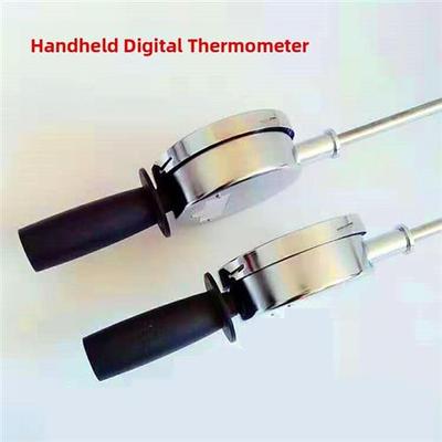手持式温度计工业高温反应釜谷物图书馆草楼梯不锈钢探头数字显示
