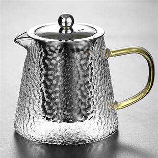 不锈钢过滤泡茶壶冲茶器 玻璃茶壶单壶家用煮茶耐高温花茶茶具套装