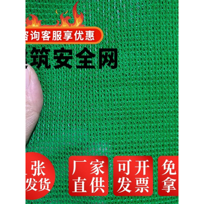 阻燃密目网建筑工地安全网外架防尘工程防坠落网脚手架防护网绿色