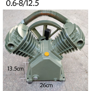 型空压机机头气泵泵头双缸空气压缩机配件高压缸头0.25 0.17