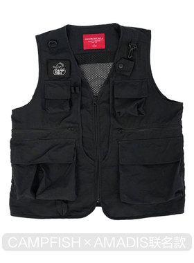 CAMPFISH联名款钓鱼马甲舒适透气小物钓马甲