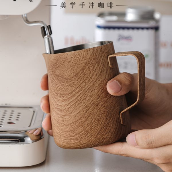 杯泡奶纹奶缸B咖啡oo神器拉花杯cin木缸尖嘴不锈钢专业拉花拉花打