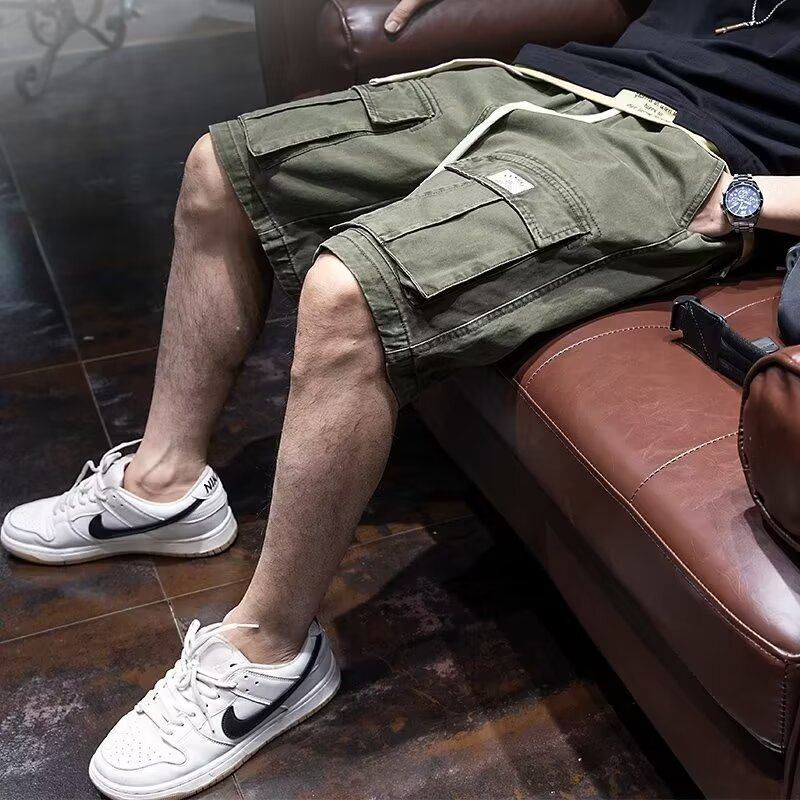 大码300斤重磅工装短裤男夏季宽松潮牌五分裤男生多口袋休闲中裤,男装,短裤,淘宝优惠券,粉丝福利购,淘宝优惠卷