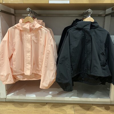 日单女装2025春季防风立领茄克连帽短外套简约百搭纯色夹克474894