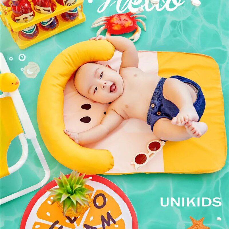 儿童摄影道具创意室内百天宝宝写真拍照垫子道具夏季影楼拍摄摆件