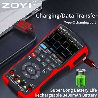 众仪ZOYI手持示波器万用表ZT-703S多功能测量带信号发生器三合一
