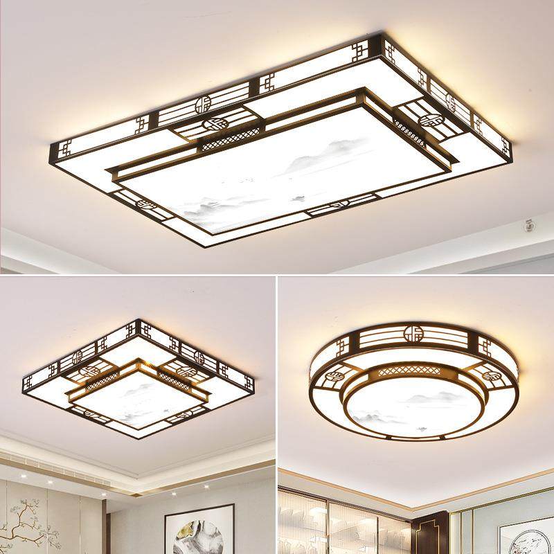 新中式客厅灯2025新款现代简约大气中山大厅led卧室吸顶灯具大全